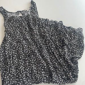 American Eagle Black and White Floral Maxi Dress